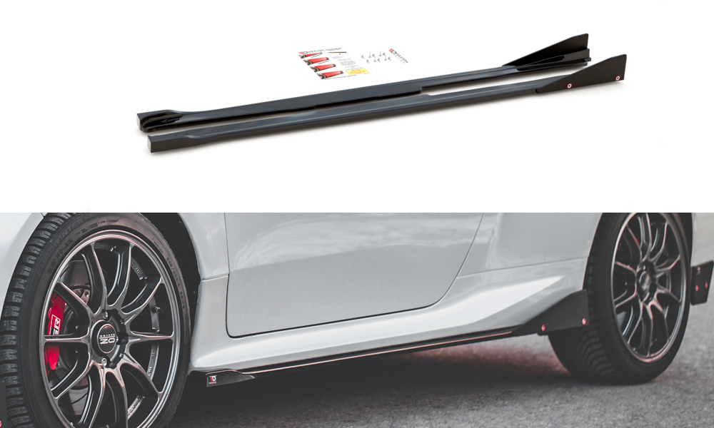 Maxton Seitenschweller Ansatz für V.2 für + Flaps Toyota GR Yaris Mk4