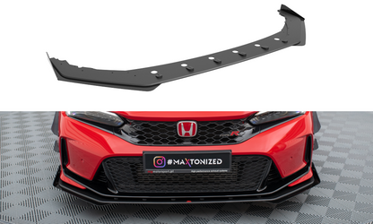 Maxton Street Pro Front Ansatz für +Flaps für + Flaps Honda Civic Type-R Mk 11 schwarz Hochglanz