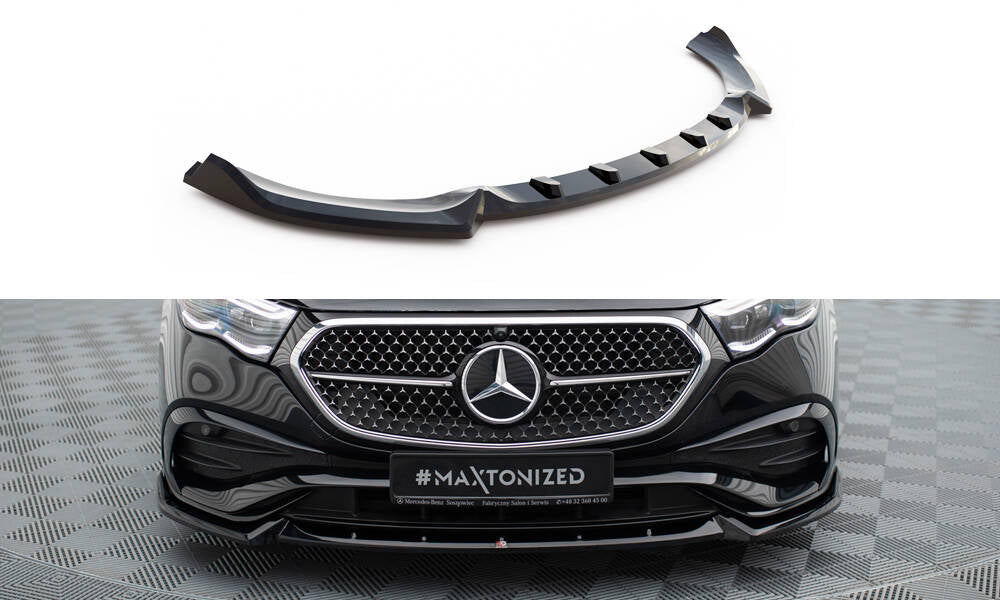 Maxton Front Ansatz V.2 für Mercedes-Benz E AMG-Line W214 schwarz Hochglanz