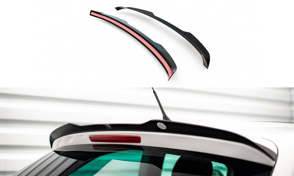 Maxton Spoiler CAP für Seat Ibiza FR SC Mk4 Facelift schwarz Hochglanz