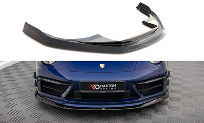 Maxton Front Ansatz V.2 für Porsche 911 Carrera Aero / Carrera GTS 992 schwarz Hochglanz