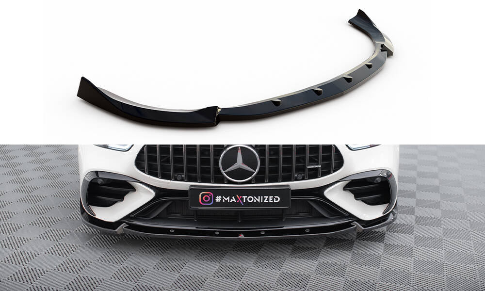 Maxton Front Ansatz V.2 für Mercedes-AMG GT 43 4 Door Coupe V8 Styling Package schwarz Hochglanz