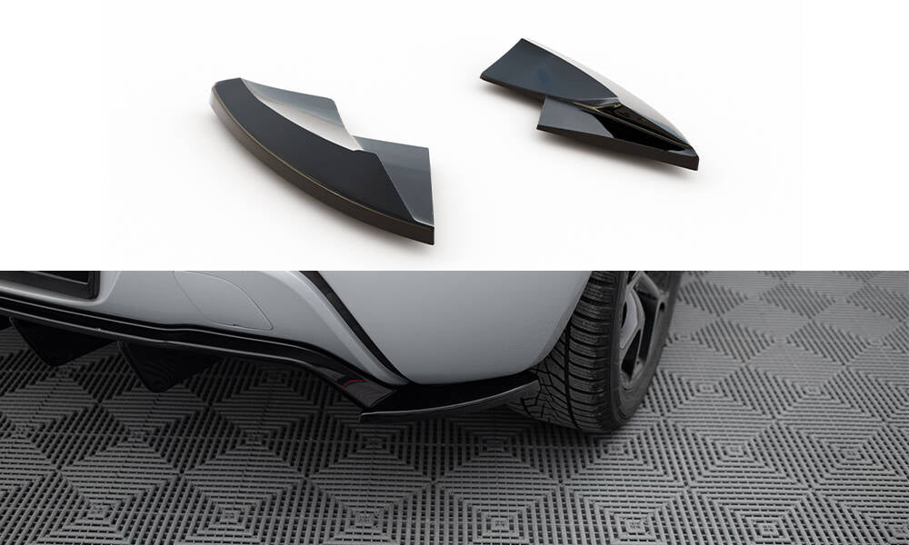 Maxton Heck Ansatz Flaps Diffusor V.2 für Opel Astra GTC OPC-Line J schwarz Hochglanz