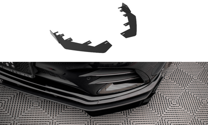 Maxton Front Flaps Mercedes A35 AMG / AMG-Line Aero Pack W177  schwarz Hochglanz