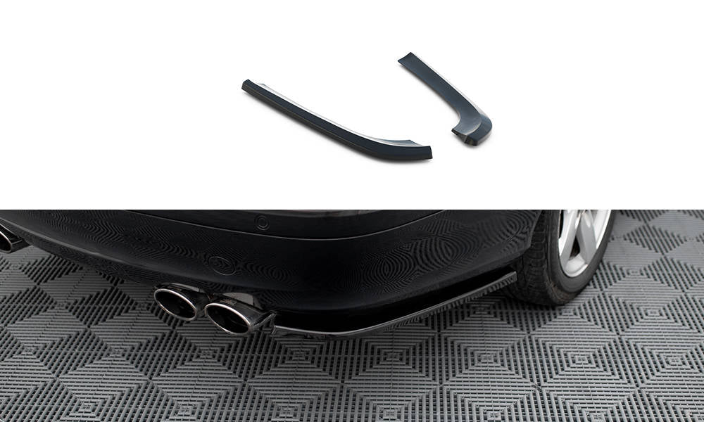 Maxton Heck Ansatz Flaps Diffusor V.1 für Mercedes-Benz CLK W209 schwarz Hochglanz