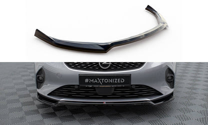 Maxton Front Ansatz V.2 für Opel Corsa F ( Mk6) schwarz Hochglanz