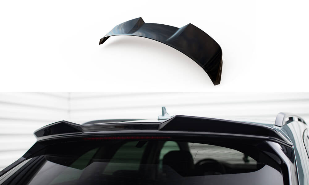 Maxton Spoiler CAP für 3D Audi A6 Avant / A6 Allroad / A6 S-Line Avant / S6 Avant C8 schwarz Hochglanz