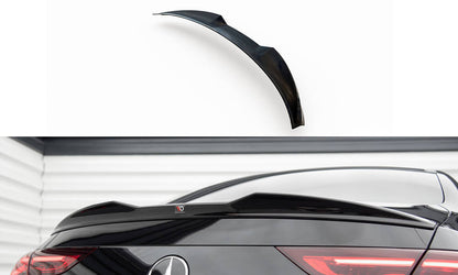 Maxton Spoiler CAP für 3D Mercedes-Benz CLA Coupe C118 schwarz Hochglanz