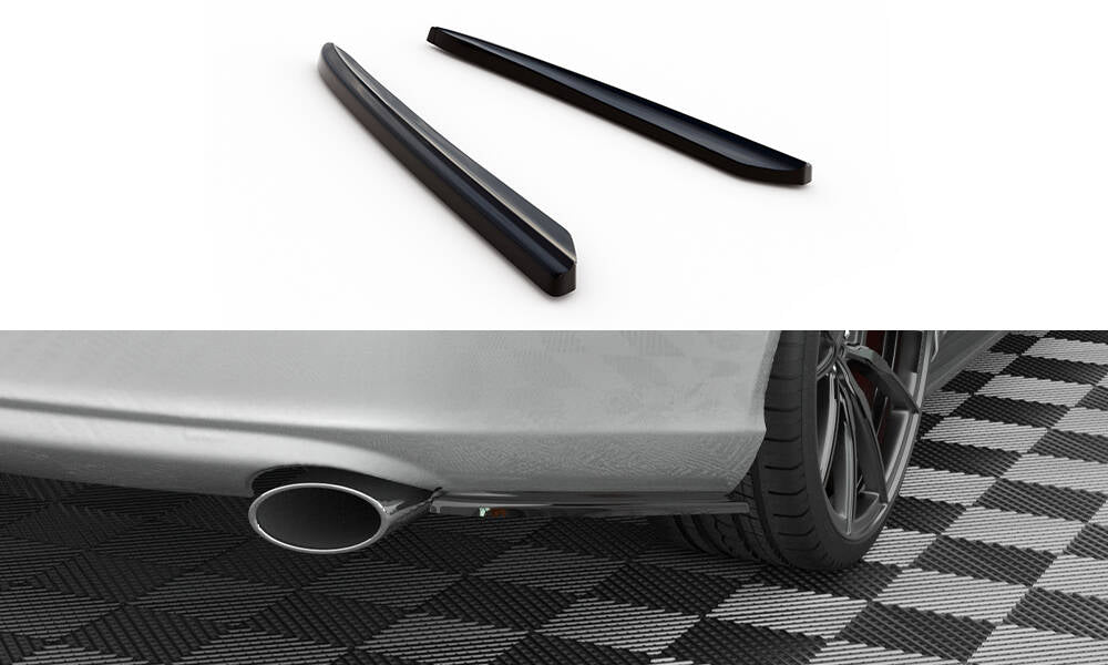 Maxton Heck Ansatz Flaps Diffusor für Mercedes-Benz CLS C219 schwarz Hochglanz