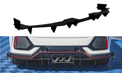 Maxton Robuste Racing Diffusor Heck Ansatz für Honda Civic X Type R