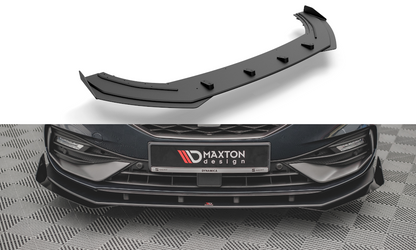 Maxton Street Pro Front Ansatz für +Flaps für Seat Leon FR Mk4 schwarz Hochglanz