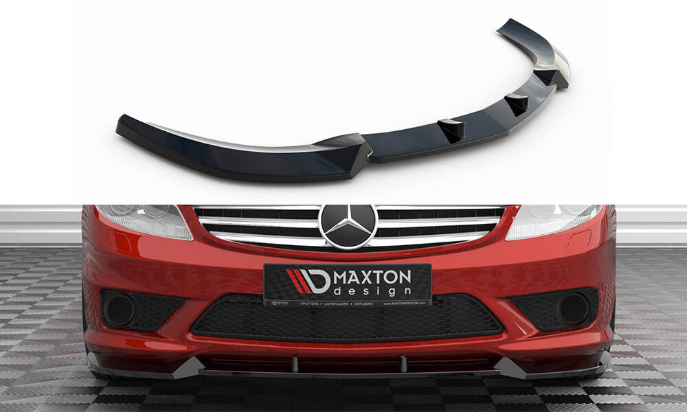 Maxton Front Ansatz V.1 für Mercedes-Benz CL 63 AMG C216 schwarz Hochglanz