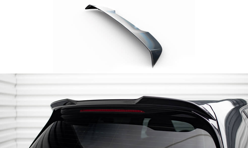 Maxton Spoiler CAP für 3D Volkswagen Golf R / R-Line / GTI Mk7 schwarz Hochglanz