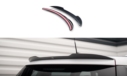 Maxton Spoiler CAP für Mini Cooper Countryman R60 Facelift schwarz Hochglanz