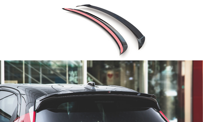 Maxton Spoiler CAP V.1 für Toyota Yaris Mk4 schwarz Hochglanz