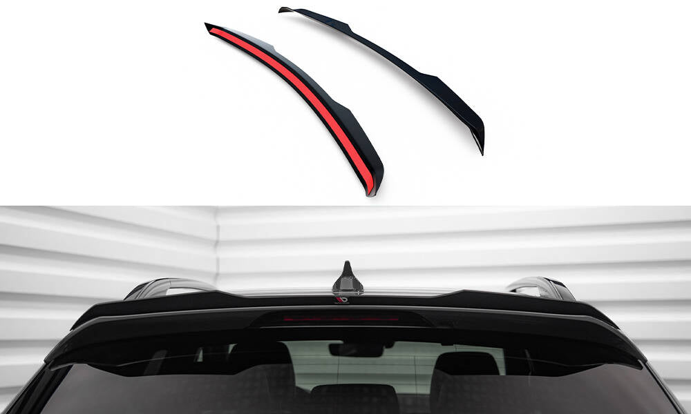 Maxton Spoiler CAP für Mazda 6 Kombi Mk3 Facelift schwarz Hochglanz