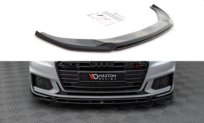 Maxton Front Ansatz V.3 für Audi A6 S-Line / S6 C8  schwarz Hochglanz