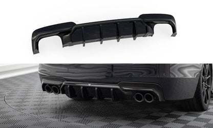 Maxton Diffusor Heck Ansatz V.2 für BMW 5er M-Paket F10 (Version mit zwei Doppelauspuffanlagen)