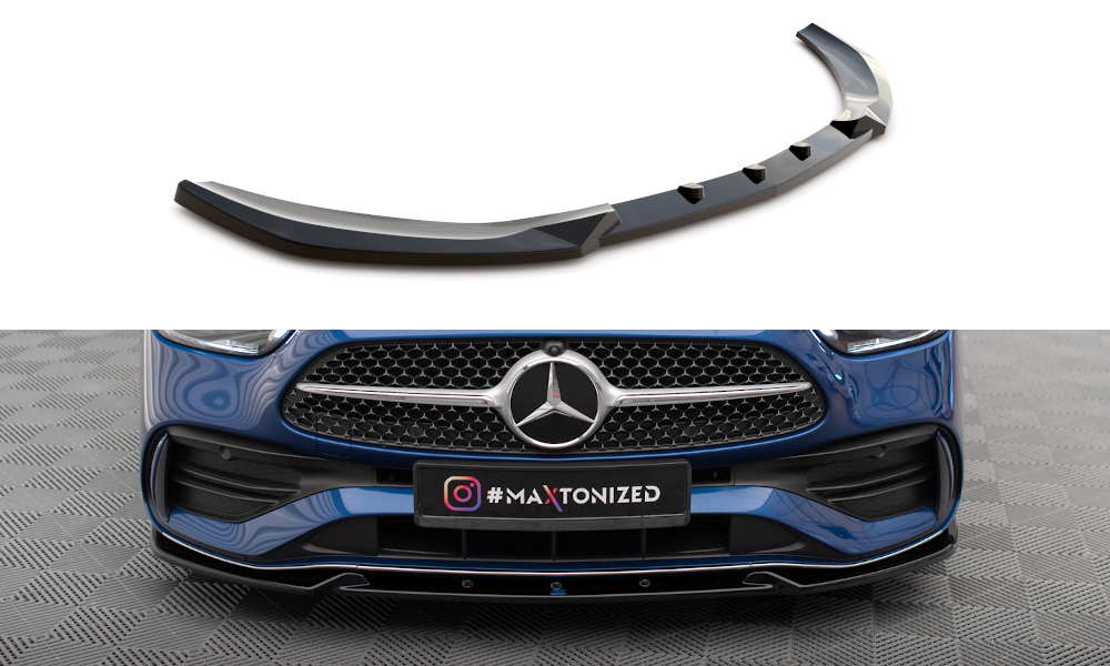 Maxton Front Ansatz V.1 für Mercedes-Benz C AMG-Line / 43 AMG W206 schwarz Hochglanz