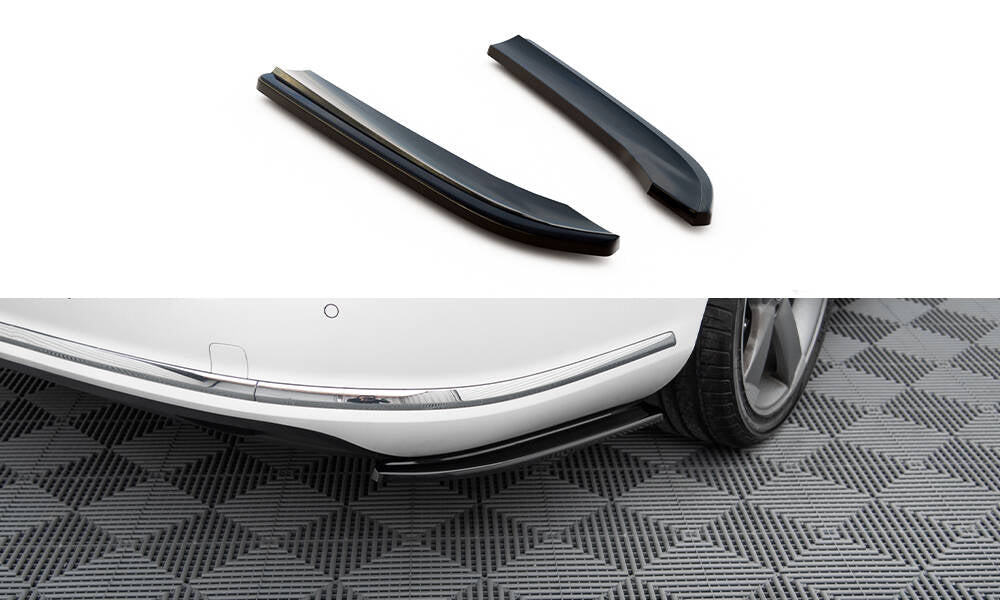 Maxton Heck Ansatz Flaps Diffusor für Volkswagen Passat Variant B7 schwarz Hochglanz