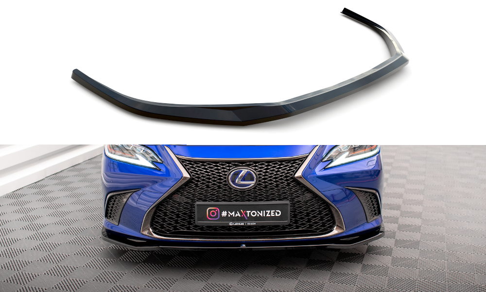 Maxton Front Ansatz V.1 für Lexus ES F Sport Mk7 schwarz Hochglanz