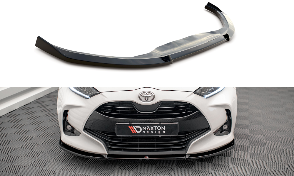 Maxton Front Ansatz V.3 für Toyota Yaris Mk4 schwarz Hochglanz