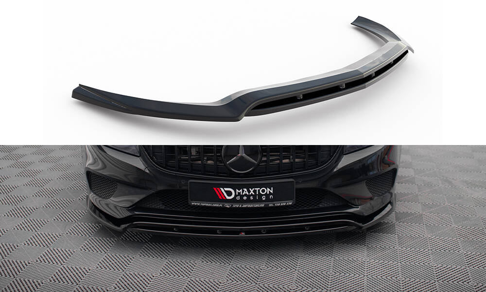 Maxton Front Ansatz für Mercedes-Benz CLS C218 Facelift schwarz Hochglanz