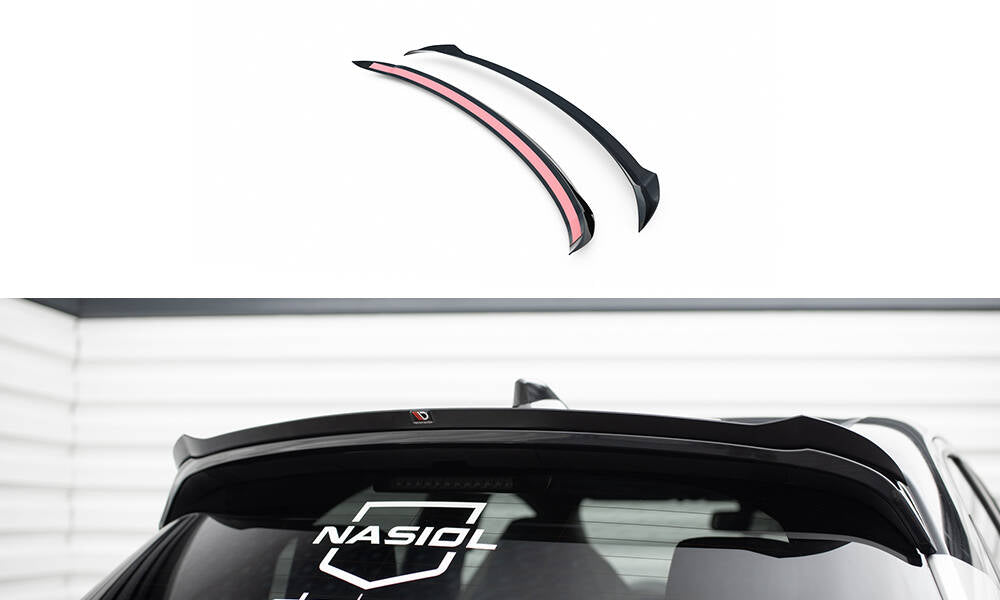 Maxton Spoiler CAP für Toyota Yaris GR Sport Mk4 schwarz Hochglanz