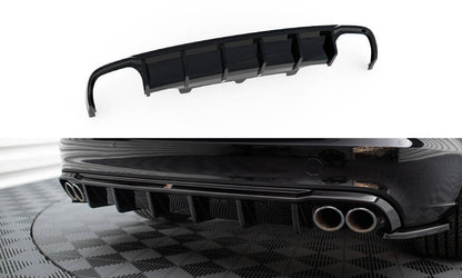 Maxton Diffusor Heck Ansatz für Audi A6 Avant C7 (Version mit Doppelauspuff auf beiden Seiten)