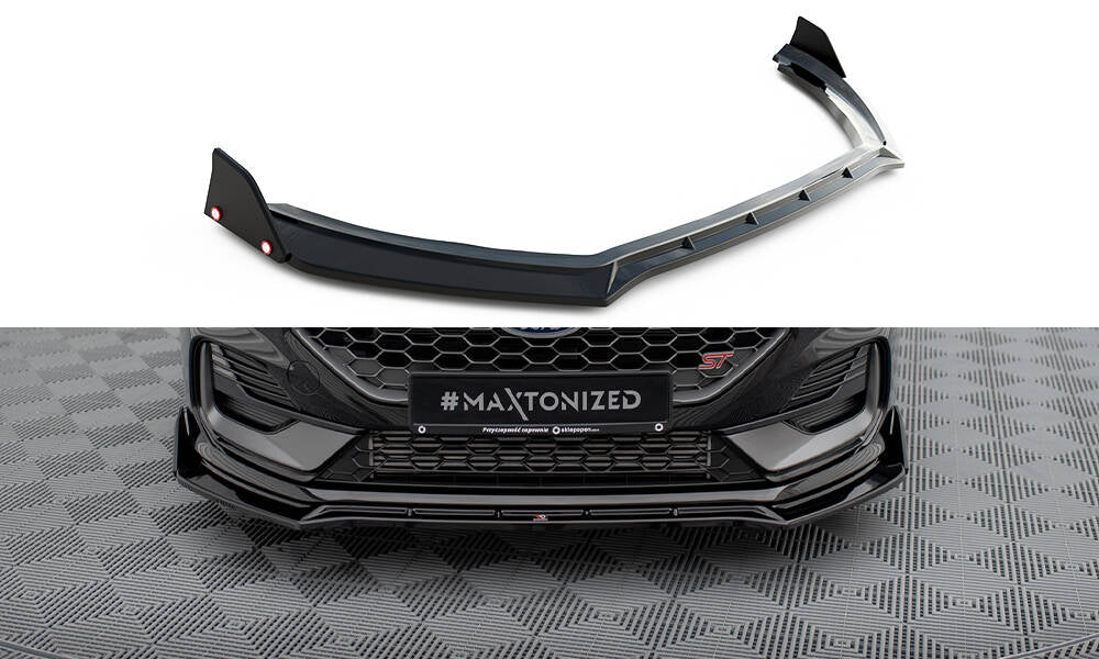 Maxton Front Ansatz V.4 +Flaps für Ford Fiesta ST Mk8 Facelift