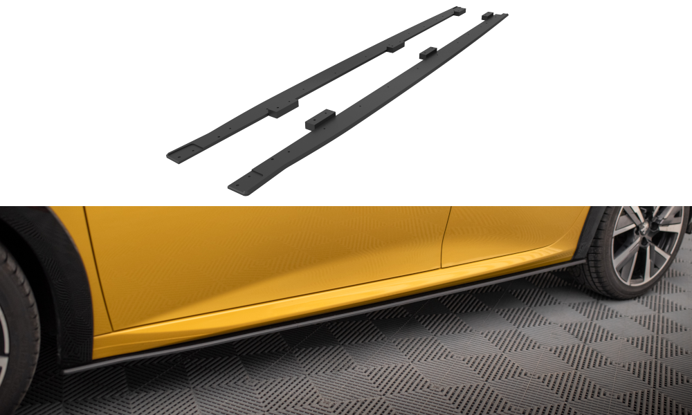 Maxton Street Pro Seitenschweller Ansatz für Peugeot 208 GT Mk2