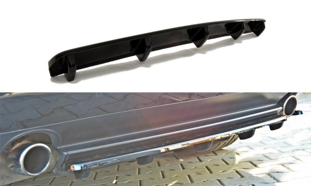 Maxton Mittlerer Diffusor Heck Ansatz für ALFA ROMEO 159 im DTM LOOK schwarz matt