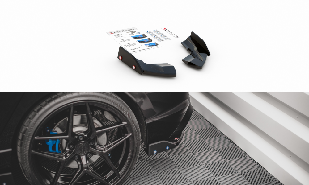 Maxton Heck Ansatz Flaps Diffusor V.2 +Flaps für Volkswagen Golf R Mk8