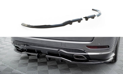 Maxton Mittlerer Diffusor Heck Ansatz DTM Look für Ford S-Max ST-Line Mk2 schwarz Hochglanz