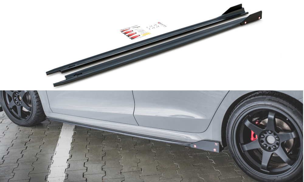 Maxton Seitenschweller Ansatz für V.2 für + Flaps Skoda Octavia RS Mk4