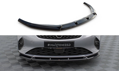 Maxton Front Ansatz V.1 für Opel Corsa F ( Mk6) schwarz Hochglanz