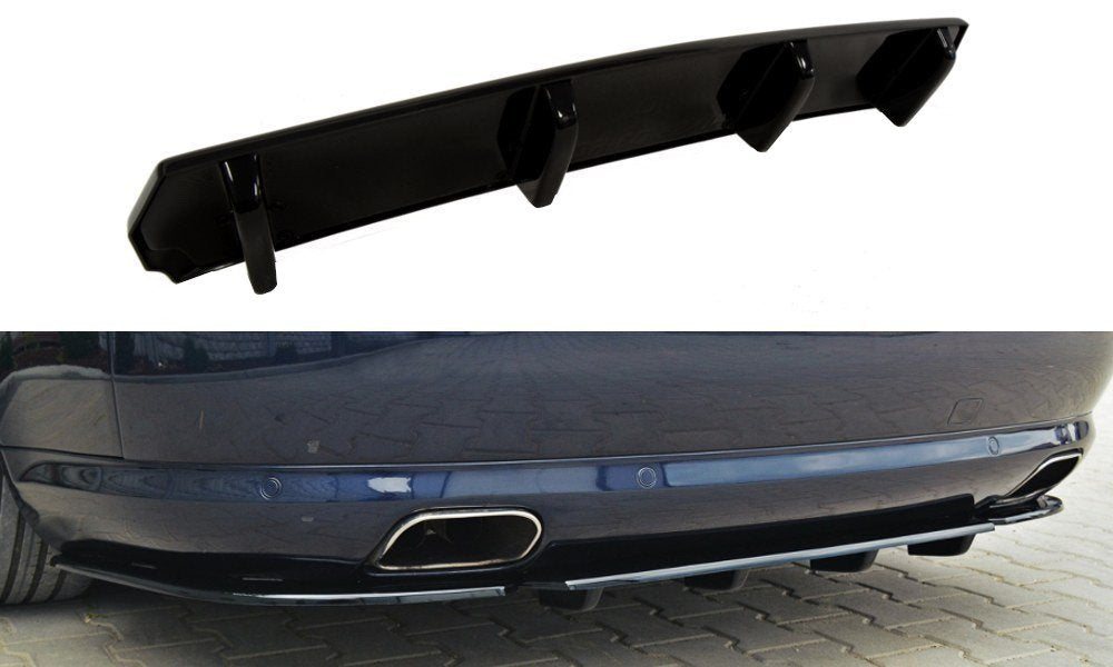 Maxton Mittlerer Diffusor Heck Ansatz für AUDI S8 D3 DTM LOOK Carbon Look