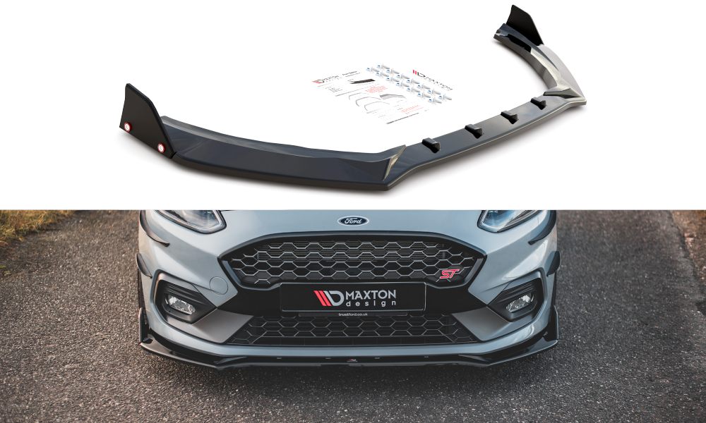 Maxton Front Ansatz V.4 +Flaps für Ford Fiesta ST / ST-Line