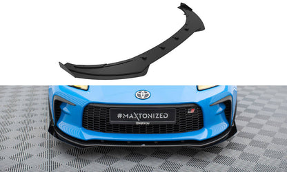 Maxton Street Pro Front Ansatz für +Flaps für V.1 + Flaps Toyota GR86 Mk1 schwarz Hochglanz