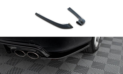 Maxton Heck Ansatz Flaps Diffusor V.2 für Mercedes-Benz CLK W209 schwarz Hochglanz