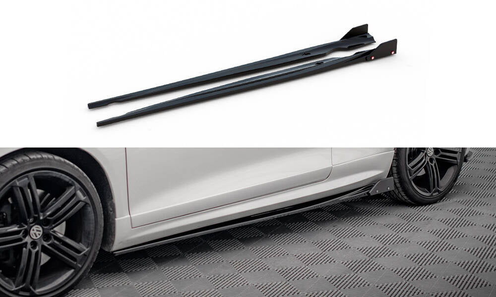 Maxton Seitenschweller Ansatz für V.2 für + Flaps Volkswagen Scirocco R Mk3