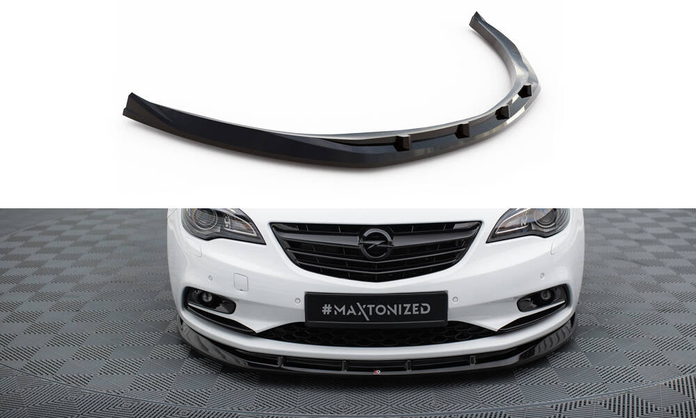 Maxton Front Ansatz für Opel Cascada schwarz Hochglanz