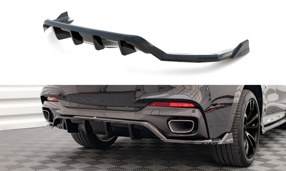 Maxton Mittlerer Diffusor Heck Ansatz DTM Look für BMW X6 M-Paket F16 Carbon Look