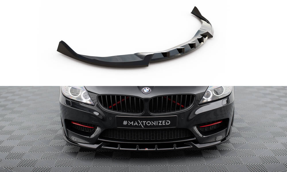 Maxton Front Ansatz für BMW Z4 M-Paket E89 Facelift schwarz Hochglanz
