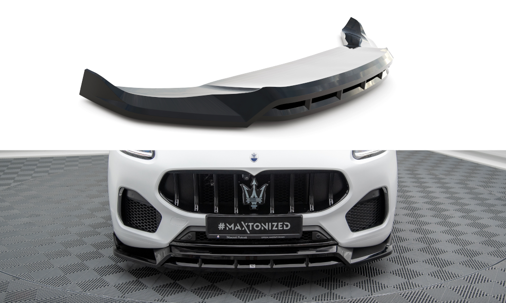 Maxton Front Ansatz für Maserati Grecale GT / Modena Mk1 schwarz Hochglanz