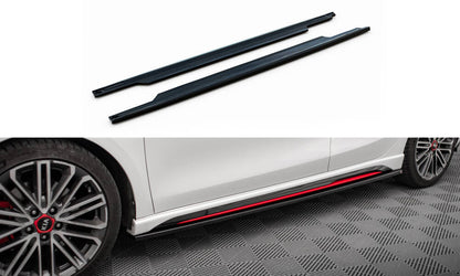 Maxton Seitenschweller Ansatz für Kia Ceed GT Mk3  schwarz Hochglanz