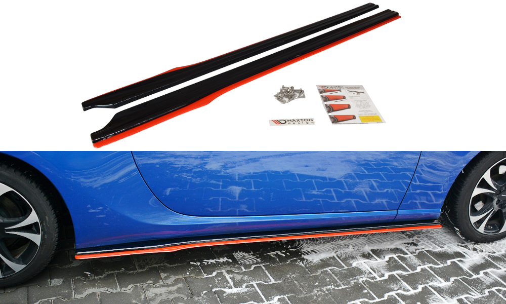 Maxton Seitenschweller Ansatz für V.2 für SUBARU BRZ/ TOYOTA GT86 FACELIFT  schwarz matt