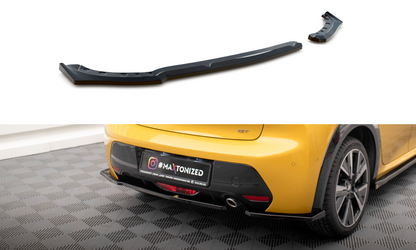 Maxton Heck Ansatz Flaps Diffusor für Peugeot 208 GT Mk2 schwarz Hochglanz