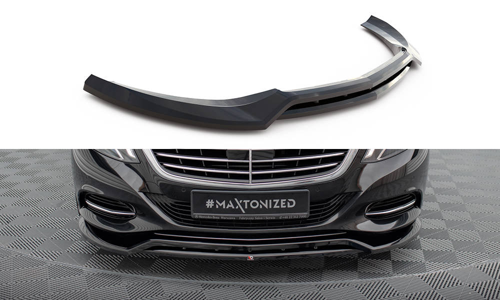 Maxton Front Ansatz V.2 für Mercedes-Benz S W222 schwarz Hochglanz