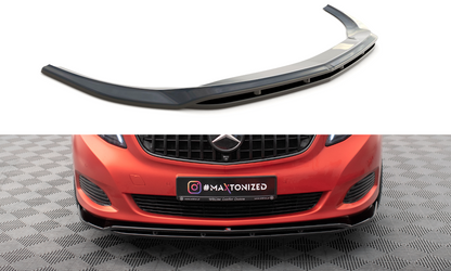 Maxton Front Ansatz V.4 für Mercedes-Benz V-Klasse W447 schwarz Hochglanz